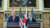 Дональд Трамп и Кир Стармер на пресс-конференции после переговоров 18 сентября 