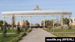 Центр города Ургенч в Хорезмской области.