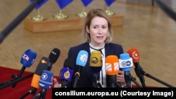 Kaja Kallas la ultimul summit din 2024 al UE, pe 17 decembrie. 