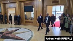 Kreu i AAK-së, Ramush Haradinaj, në Kuvendin e Kosovës. 15 prill 2025.