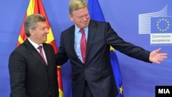 Архивска фотографија: Средба на претседателот Ѓорге Иванов со еврокомесарот за проширување Штефан Филе Брисел, Белгија.