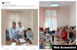 A bal oldalon egy Marina Nacseva által közzétett fotó látható, a jobb oldalon pedig egy olyan kép, amelyet a BSZP – Várna Facebook-oldal osztott meg