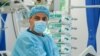Pakistani-born Muhammad Armghan working as a nurse at the Emergency Medicine Institute in Moldova 