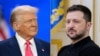 În acest colaj, Donald Trump este înfățișat într-o fotografie din 22 februarie 2025, iar Volodimir Zelenski într-o fotografie din 12 februarie 2025