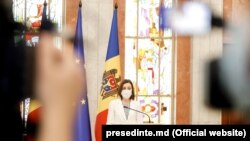 Președinta Maia Sandu, mai 2021