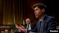 Sam Altman na saslušanju pred Senatskim pododborom za privatnost, tehnologiju i pravo pod nazivom 'Nadzor AI: Pravila za vještačku inteligenciju' na Kapitol Hilu u Vašingtonu, SAD, 16. maja 2023.