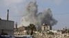 Nori de fum în zona unui atac israelian în Gaza