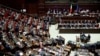 Седница на италијанскиот парламент (илустрација)