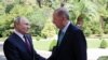 Presidenti i Rusisë, Vladimir Putin, dhe ai i Turqisë, Recep Tayyip Erdogan. Soçi, 4 shtator 2023.