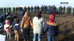 Мигрантски камп на границата меѓу Србија и Хрватска