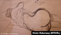 Desen al lui Klimt în colecția F.W. Neess la Muzeul din Wiesbaden Museum