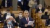 Orbán Viktor miniszterelnök beszél a parlamentben, 2021. február 15-én