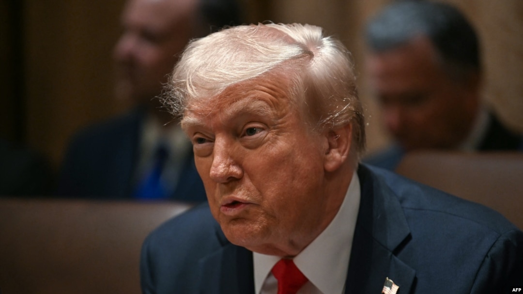 Američki predsednik Donald Tramp na sastanku u Beloj kući u Vašingtonu, 26. februara 2025.
