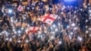 Protestat në Tbilisi të Gjeorgjisë kundër projektligjit për "agjentët e huaj". 2 maj 2024. 