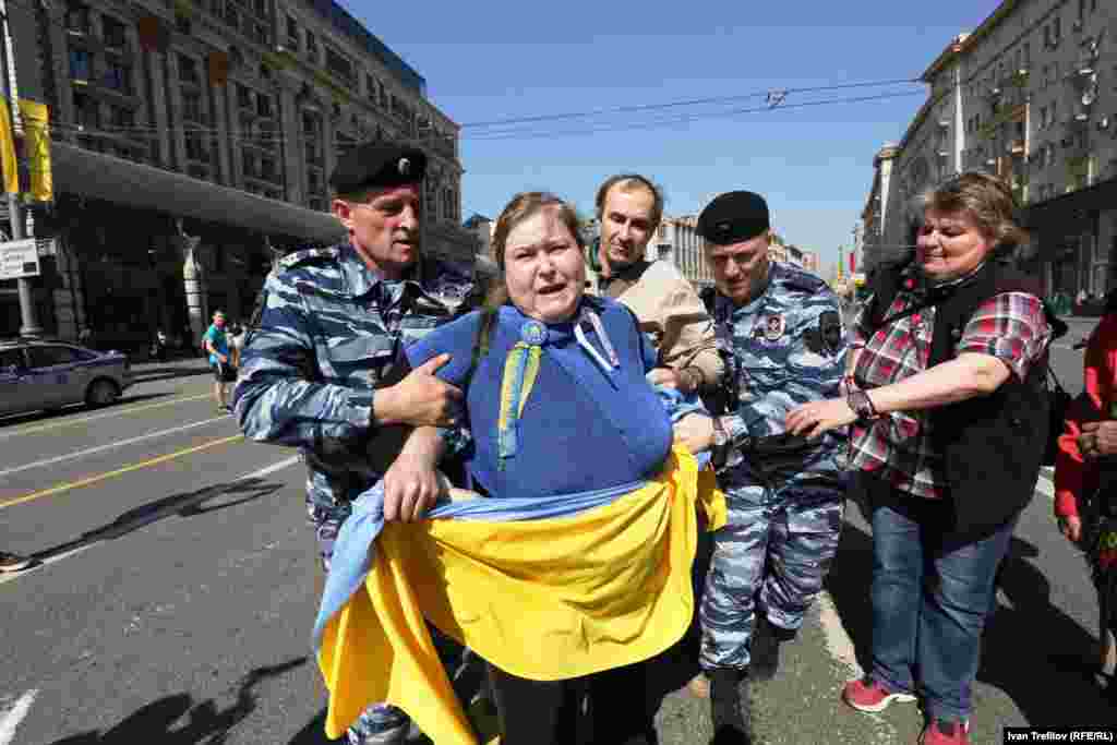 Антивоєнна акція на підтримку України в Москві. Про це ТУТ (ВІДЕО)