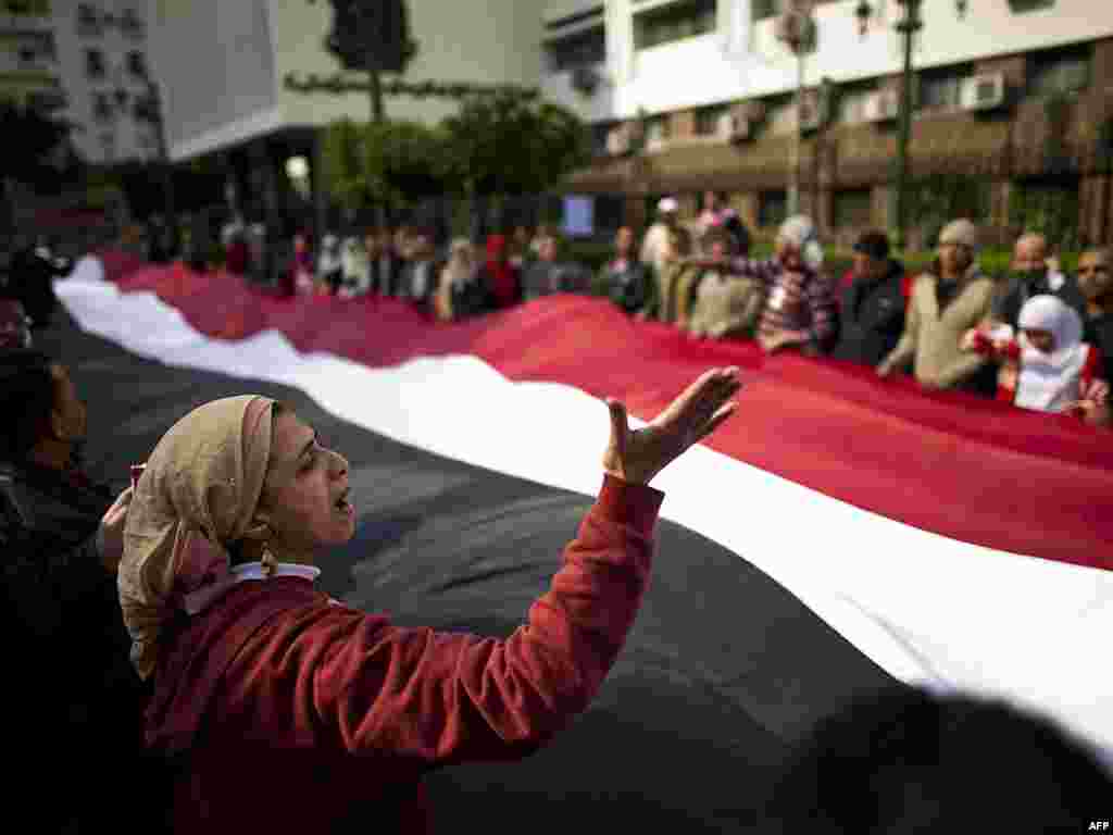 Kairo, 09.02.2011. Foto: AFP / Pedro Ugarte