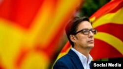 Кандидатот за претседател поддржан од власта, Стево Пендаровски.