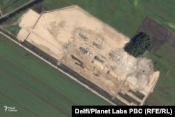 O imagine Planet Labs din 13 august arată sectorul nordic al sitului.