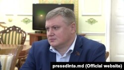 Oleg Horjan la o întâlnire cu președintele Igor Dodon la Chișinău, 26 octombrie 2017