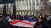 Протести во близина на грузискиот Парламент. 28.11.2024. 