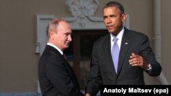 Владимир Путин и Барак Обама през 2013 г.