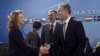 Milica Pejanović-Đurišić, bivša ministarka odbrane, Igor Lukšič, bivši šef diplomatije, i Jens Stoltenberg, aktuelni generalni sekretar NATO-a, 2015.