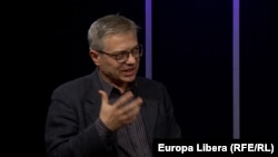 Vitalie Ciobanu în studioul Europei Libere