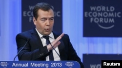 Прем’єр-міністр Росії Дмитро Медведєв, Давос, 23 січня 2013 року
