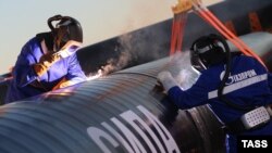 Строительство газопровода "Сила Сибири-1"