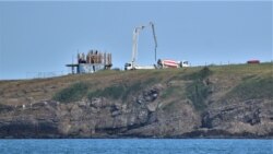Строежът върху скалите на Синеморец в първите дни на юни