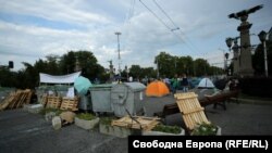 Blocarea poduli vulturilor din Sofia