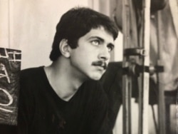 Евгений Михайлов по време на снимките на "Дом за нежни души", 1980 г.