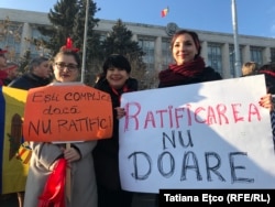 Chișinău, demonstrație pentru ratificarea Convenție de la Istanbul împotriva violenței la adresa femeilor, 18 decembrie 2019