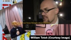 Markus Frohmeier, Hans-Thomas Tillschneider, Manuel Ochsenreiter (ARD, Youtube – montaj)