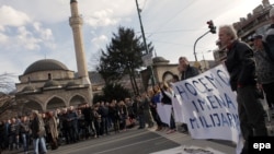Протест во Сараево.