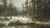 Иван Шишкин. Первый снег. 1875 год. [Фото — <a href="http://www.world-art.ru/" target=_blank>«Мировое искусство»</a>]