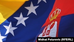 Zastave BiH i Srbije