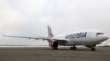 Az Air Serbia gépe a belgrádi Nikola Tesla repülőgép betonján. 2021. január 16. 