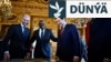 ABŞ-nyň döwlet sekretary Marko Rubio (ortadan sagda), Fransiýanyň baş diplomaty Žan-Noel Barro (çepde), Britaniýanyň daşary işler sekretary Deýwid Lammi (merkezi çepde) we Germaniýanyň Daşary işler ministrliginiň syýasy direktory Günter Zautter (sagda) Pariždäki duşuşykda.(arhiw)