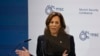 Zëvendëspresidentja amerikane, Kamala Harris. duke folur në Konferencën e Munihut në Gjermani, 16 shkurt 2024.