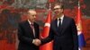 Presidenti turk, Recep Tayyip Erdogan me presidentin serb, Aleksandar Vuçiq.