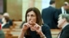Varga Judit igazságügy-miniszterként a magyar Országgyűlésben 2020. március 24-én