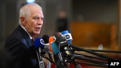 Shefi i diplomacisë së BE-së, Josep Borrell, gjatë konferencës për media në Bruksel më 22 janar 2024. 
