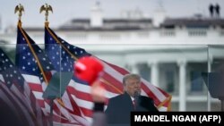 Donald Trump le vorbește susținătorilor, Casa Albă, 6 ianuarie 2021.
