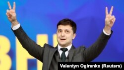 Վլադիմիր Զելենսկին ընտրարշավի ժամանակ, ապրիլ, 2019թ.