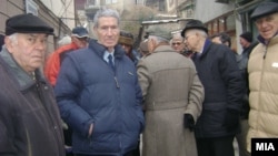 Архивска фотографија: Протести на пензионерите за донесување на буџетот за 2013 година. 