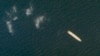 Një foto satelitore tregon anijen e ngarkesës iraniane MV Saviz në Detin e Kuq në brigjet e Jemenit, 1 tetor 2020