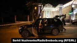 Ուկրաինա - Հարձակման ենթարկված ավտոմեքենան դեպքի վայրում, Կիև, 1-ը դեկտեմբերի, 2019թ․