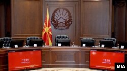 Илустрација - Новата сала за седници на владиниот кабинет.