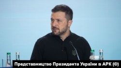 Претседателот на Украина, Володимир Зеленски. 